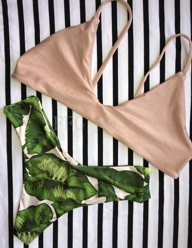 Swimwear Bikini Neoprene Swimsuits Bathing Suit Push Up Bikini Brazilian Vintage Maillot De Bain Red Leopard N86-Dollar Bargains Online Shopping Australia