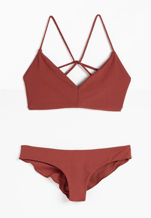 Swimwear Bikini Neoprene Swimsuits Bathing Suit Push Up Bikini Brazilian Vintage Maillot De Bain Red Leopard N86-Dollar Bargains Online Shopping Australia