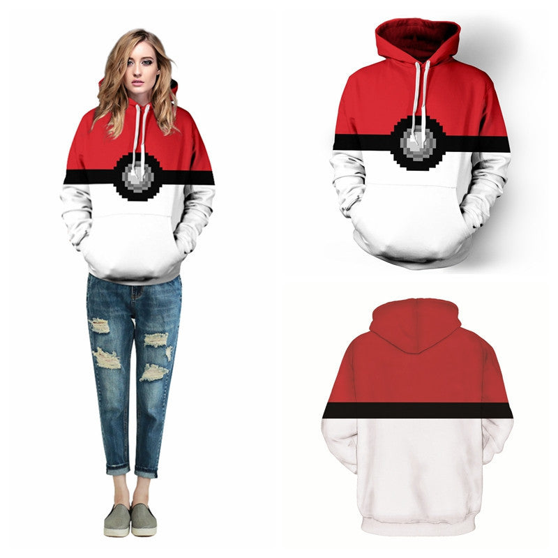 Grey PACMAN Games Skateboarding Hoodies Autumn Winter Women Sweatshirts Hooded Pullovers Pockets Long Sleeves Jacket FTQYDM-Dollar Bargains Online Shopping Australia