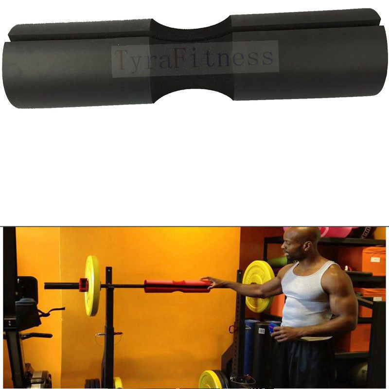 Weightlifting Barbell Support Pad Squat Weight Lifting Shoulder Protection Pull Up Gripper 45*9cm Black Red-Dollar Bargains Online Shopping Australia