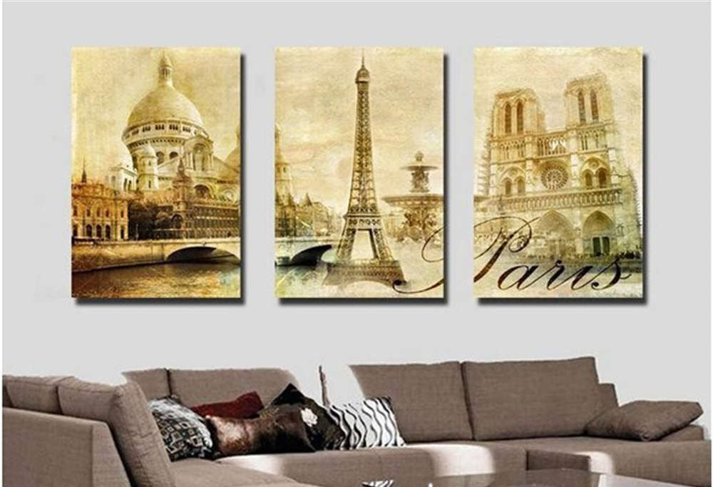 3 Pieces/Set Art Pictures Walking In The Street Alone Decor More Styles On The Wall Printed Canvas Pictures Wall Paintings No Frame-Dollar Bargains Online Shopping Australia