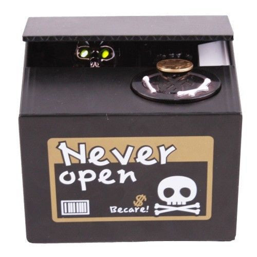 Halloween Gifts Stealing Money Skull Skeleton Statue Saving Box Money Piggy Bank-Dollar Bargains Online Shopping Australia