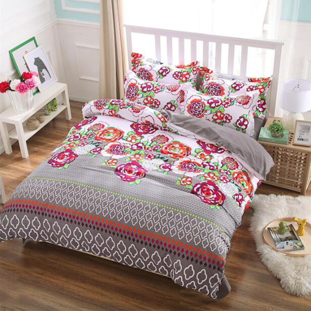 3/4pcs Bedding set Family Cotton Bedding Set Bed Sheets Pillow Quilt Duvet Cover King Size BedClothes No Comforter-Dollar Bargains Online Shopping Australia