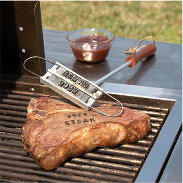 Personality Steak Meat Barbecue BBQ Meat Branding iron with changeable letters BBQ Tool Changeable 55 Letters IC871734-Dollar Bargains Online Shopping Australia