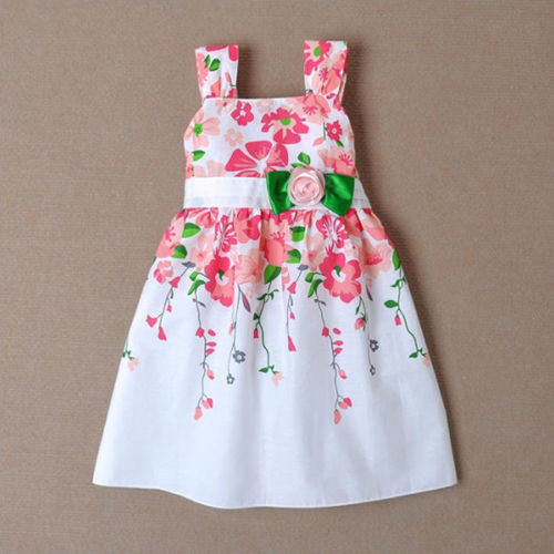 Baby Girls Princess Sleeveless Braces Sundress Kids Summer One-piece Dress-Dollar Bargains Online Shopping Australia