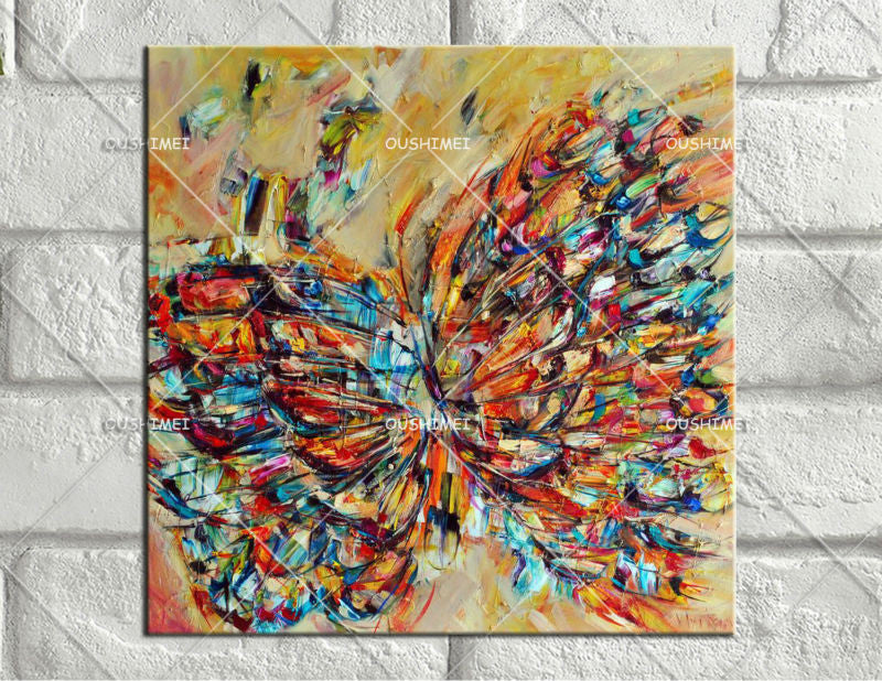 Butterfly Canvas Oil Paintings Vintage Home Decor Wall Decor Abstract Oil Painting or Wall Stickers Home Decor Party Decoration unframed-Dollar Bargains Online Shopping Australia