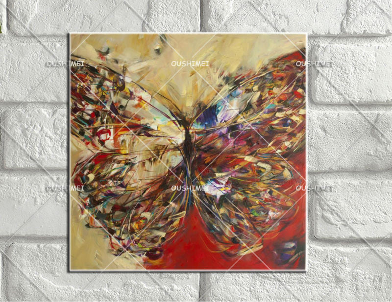 Butterfly Canvas Oil Paintings Vintage Home Decor Wall Decor Abstract Oil Painting or Wall Stickers Home Decor Party Decoration unframed-Dollar Bargains Online Shopping Australia