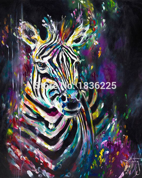 Modern Style Abstract rabbit Oil Painting Canvas animals painted donkey Oil Pictures Decorative Painting Wall Art No Frame-Dollar Bargains Online Shopping Australia