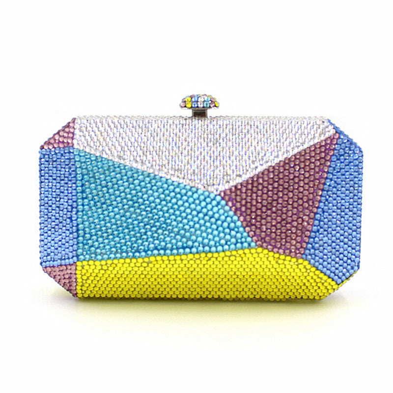 brand Prom party women elegant day Clutch Geometric design wallet novelty lady diamond casual evening bag-Dollar Bargains Online Shopping Australia