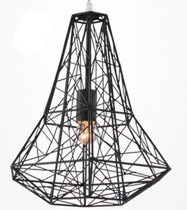 Modern Wrought Iron Bird Cage Pendant Light American Retro Industrial LOFT Bar Lamp Hanging Minimalst Geometric Fixtures110-240V-Dollar Bargains Online Shopping Australia