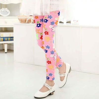 High Quality Girls Leggings Children Pants Print Flower Kids Girls Pants-Dollar Bargains Online Shopping Australia